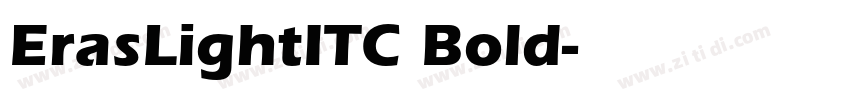 ErasLightITC Bold字体转换